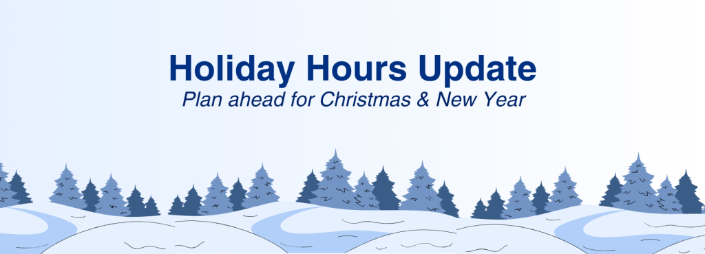 TechOnsite | Holiday Hours Update
